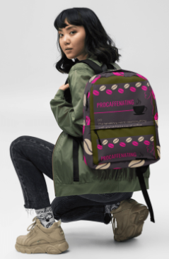 Procaffenating Where's My Cup All Over Print Backpack for Women