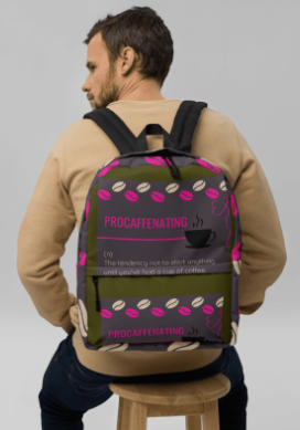 Procaffenating Where's My Cup All Over Print Backpack for Women