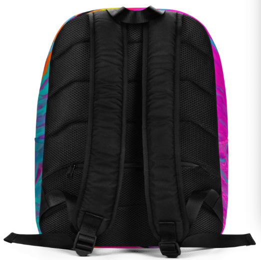 EXOTIKA Abstract Face Art Backpack – Bold Wearable Art Bag for Confident Women