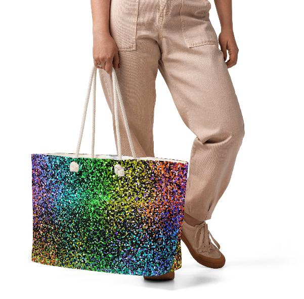 The Look of a Million Sparkles — Rainbow Weekender Bag