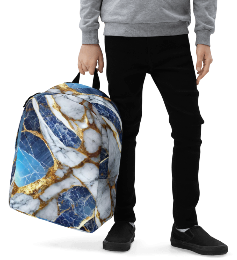 Lapis and Gold Backpack