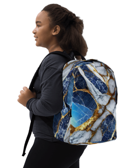 Lapis and Gold Backpack