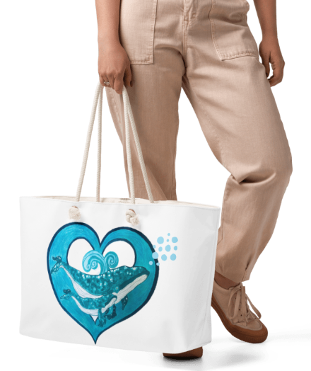 Two Hearts in the Depths Tote