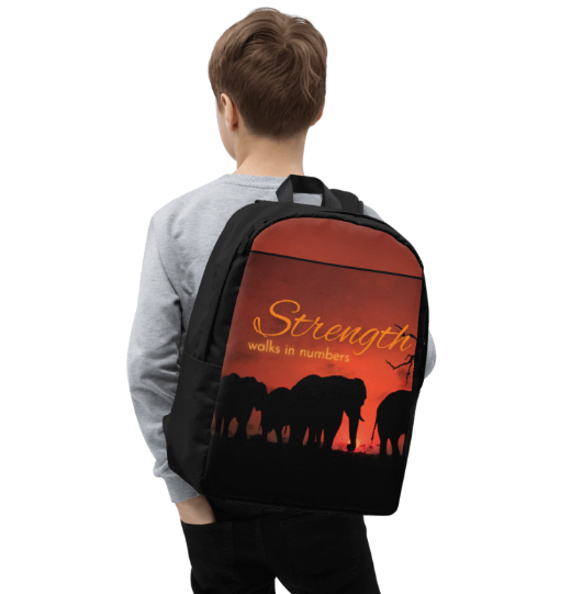 Strength Walks in Numbers Elephant Backpack
