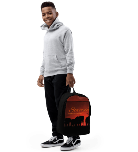 Strength Walks in Numbers Elephant Backpack