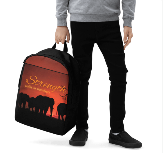 Strength Walks in Numbers Elephant Backpack