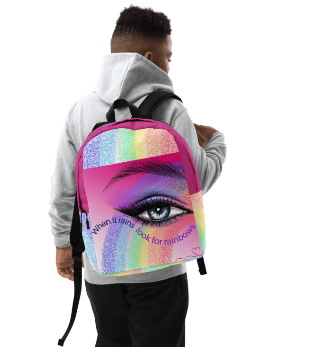 Rainbow Eye Backpack | When It Rains, Look for Rainbows