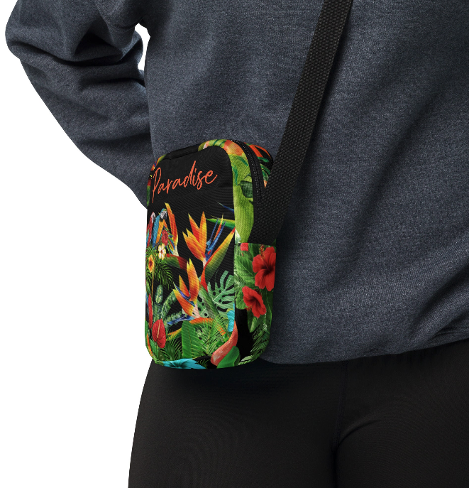 Paradise with a Touch of Hibiscus Utility Pouch